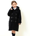 アウター 子供服 キッズ 男の子 ファスナー付きウール混ダッフル コート 女の子 ジュニア服 冬 紺 身長120/130cm 羽織 ニッセン nissen 2