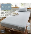 シーツ コットン100% シアサッカー マットレス 敷布団兼用 Coco Feel グレージュ系/ブルー系 シングル ニッセン nissen