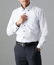 ワイシャツ メンズ 衿の汚れが目立ちにくい 形態安定ドゥエボタンダウン 長袖 白 3L/4L/5L/6L/8L ビッグ ラージ カッターシャツ ドレスシャツ ニッセン nissen