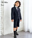 フォーマル スーツ 子供服 子供 キッズ 卒園 入学 カットソー 3点セット ジャケット シャツ 5分丈 パンツ 男の子 ネイビー 身長110/120/130cm 入卒 入学式 卒業式 入園式 卒園式 ニッセン nissen