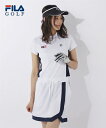 フィラ スポーツウェア トップス FILAGOLF 大きいサイズ レディース FILA GOLF 吸汗速乾 UVカット FILA柄 ワンピース 753-401 フィラ ゴルフ 夏 ネイビー/ホワイト M/L/LL/3L トレーニング フィットネス 運動 ジム ニッセン nissen