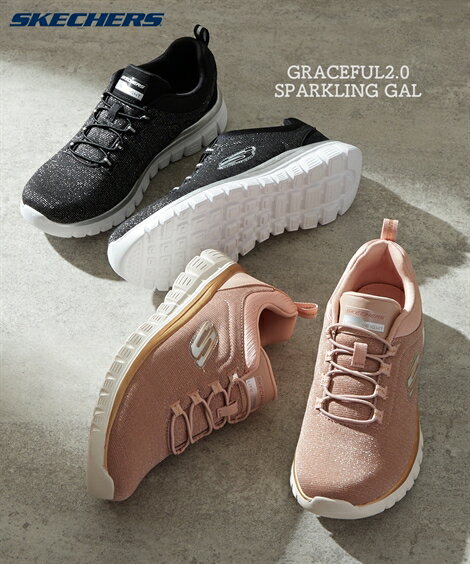 SKECHERS レディース スケッチャーズ GRACEFUL2.0-SPARKLING GAL BKSL/RSGD 22.5〜25.5cm ニッセン nissen