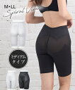 ガードル レディース SPIRAL VIEW スパイラル ロング ブラック LL インナー 女性 補整下着 ニッセン nissen