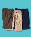 パンツ メンズ 接触冷感 吸汗速乾 ストレッチ ハーフ 夏 カーキ/ネイビー/ベージュ 3L~10L ニッセン nissen