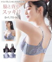 ブラジャー ワイヤー入り レディース 脇背中もきれいに見せる バック レース ( トリンプ ) ブラック/ミスティラベンダー B70~C95 インナー 女性 ニッセン nissen