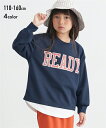 トレーナー 子供服 キッズ ダブルフェイスビッグシルエット裾フェイクレイヤード 男の子 女の子 ジュニア服 グレー/ネイビー/ブラック/ベージュ 身長140/1...