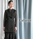 パーティドレス ワンピース 大きいサイズ レディース 結婚式 オケージョン デザイン ジレ 総 レース スタンド カラー 有〔Callarus〕 ネイビー/黒 ...