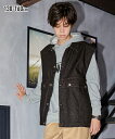 ベスト 子供服 キッズ 綿100% デニム ブラック 身長130cm トップス 着回し ニッセン nissen