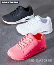 SKECHERS fB[X XPb`[Y UNO-STAND ON AIR C V[Y BLACK/CORAL/WHITE 22.5`25.5cm jbZ nissen