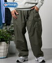 OUTDOOR カーゴパンツ メンズ 裏メッシュカーゴ パンツアウトドアプロダクツ ビッグ ラージ ボトムス ズボン 01ブラック/42カーキ LL/3L/4L/5L ニッセン nissen
