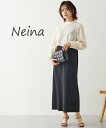 パーティドレス ワンピース 大きいサイズ レディース 結婚式 パーティー ドレス カットジャガード切替 有 〔Neina〕 二次会 披露宴 お呼ばれ フォーマルドレス アイボリー×黒/黒 4L/5L ニッセン nissen