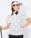 フィラ FILAGOLF スポーツウェア トップス 大きいサイズ レディース FILA GOLF フリージング鹿の子 ポロシャツ フィラ ゴルフ 吸汗速乾 UVカット 接触冷感 防透 夏 トレーニング フィットネス 運動 ジム グリーン/ホワイト 4L/5L/6L ニッセン nissen