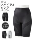 ガードル レディース スパイラル ロング インナー 女性 補整下着 グレー/ブラック M/L/LL ニッセン nissen