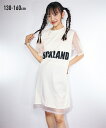 ワンピース 子供服 キッズ オーガンジー切替 女の子 ガールズ オフホワイト/ミント 身長140/150/160cm ニッセン nissen