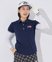 FILAGOLF スポーツウェア トップス 大きいサイズ レディース FILA GOLF ECOジャガード タイポ柄ポロシャツ + インナー SET フィラ ゴ...