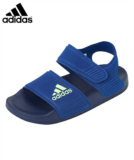 adidas キッズ サンダル ADILETTE SANDAL K 靴 シューズ ピンク/ブラック/ブルー 18～25cm ニッセン nissenのサムネイル