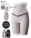 ガードル レディース アウター に響きにくい ヒップ アップサポート ロング インナー 女性 補整下着 パープル/ブラック M/L ニッセン nissen