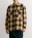 【最大30%OFF SALE!7/11 10:59まで】ブルゾン アウター メンズ ヘビーツイル シャツ ジャケット イエロー/ブラック M/L ニッセン ni...