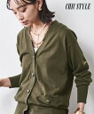 カーディガン 大きいサイズ レディース Vネック ニット シックス タイル 羽織り 冷房対策 カーキ/ベージュ/黒 M~10L ニッセン nissen