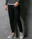 チノパンツ メンズ チノ ストレッチ スキニー パンツ ブラック S/M/L/LL ニッセン nissen