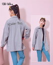 アウター アウター 子供服 キッズ コーチ ジャケット 女の子 羽織 グレー/黒 身長130/140/150/160cm ニッセン nissen