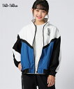 アウター 子供服 キッズ 配色切替 ジャケット 男の子 女の子 羽織 オフホワイト/グリーン 身長140/150/160cm ニッセン nissen