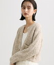 【最大20%OFF SALE!7/28 10:59まで】カーディガン レディース プードル ニット ショート 丈 冬 羽織り 冷房対策 黒/杢グレー/杢ベージュ M ニッセン nissen