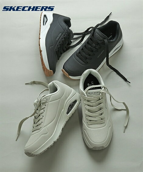 SKECHERS メンズ スケッチャーズ スニーカー UNO ウノ 靴 シューズ BLK/OFWT 26/27/28/29/30cm ニッセン nissen