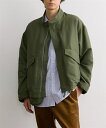 ブルゾン アウター メンズ 3WAY ショート モッズ カーキ/ブラック M/L/LL ニッセン nissen