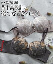 【最大20%OFF SALE!7/11 10:59まで】ブラジャー レディース 後ろ姿もきれい背中すっきり インナー 女性 チャコールグレー/ライトグレー A70~D85 ニッセン nissen