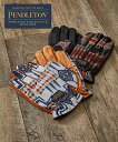 メンズ ネイティブ柄コーデュロイ 手袋 PENDLETON ペンドルトン オフホワイト/ブラック ニッセン nissen