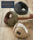 メンズ フリースキルティングイヤーマフ PENDLETON ペンドルトン オリーブ/チャコール/ベージュ ニッセン nissen