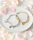 大きいサイズ レディース チェーンフックチャーム付き ブレスレット サイズ調節可 marun かわいい おしゃれ アクセサリー ゴールド/シルバー ニッセン nissen