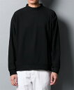 Tシャツ カットソー メンズ リップル裏起毛セミルーズ 長袖 モックネックTシャツ 冬 トップス ディープオレンジ/ブラック/ベージュ M/L/LL ニッセン nissen