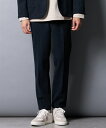 パンツ メンズ 2WAY ストレッチ 起毛 ニット ノータックテーパード スラックス セットアップ 着用可能 冬 ネイビー/ブラック S/M/L/LL/3L ニ...