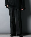 パンツ メンズ ツイード バギー セットアップ 着用可能 チャコール/ブラック M/L/LL ニッセン nissen