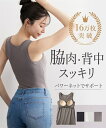 【送無&クーポンで20%OFF!5/16 10:59まで】ブラトップ カップ付き レディース 綿混 脇すっきり サポート タンクトップ 肌着 インナー 女性 グ...
