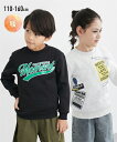 トレーナー 子供服 キッズ 裏起毛 プリント 男の子 女の子 冬 トップス スウェット プルオーバー オートミール/カーキ/ネイビー/ブラック/マスタード 身長...