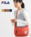 FILA レディース キルトボンディング軽量 ショルダー バッグ 斜め掛け かばん バック かわいい おしゃれ オレンジ/グレー/ピスタチオ/ブラック ニッセン nissen