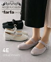 【最大10%OFF SALE!6/11 1:59まで】大きいサイズ レディース ゆったり幅広 la farfa SHOES ラファーファ ストラップ パンプス 低反発中敷 ワイズ4E 靴 シューズ シルバー/ピンクベージュ/黒 23.5cm/4E~26.5cm/4E ニッセン nissen