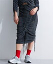 ロングスカート レディース ドロスト ニット スカート 冬 マキシスカート 長め ロンスカ ブルー/黒 M~L/L~LL ニッセン nissen