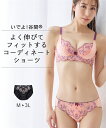 ショーツ レディース いでよ 谷間ソフトタイプコーディネート 小花 女性 インナー パンツ パンティ ピーチピンク/ブラック M/L/LL/3L ニッセン nissen