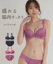 ブラジャー ショーツ セット レディース フリル レース 脇高 ブラショーツ 女性 インナー パンツ パンティ ダークグレー/ダークローズ G70_M〜I95_...