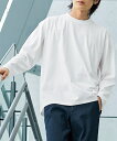 Tシャツ カットソー メンズ オーバーサイズシルケット 長袖 トップス オフホワイト/黒 M~10L ニッセン nissen