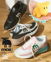 【最大10%OFF SALE!6/11 1:59まで】レディース ノベルティ付き moz モズ 厚底コンビ カラー スニーカー ワイズ3E 靴 シューズ ピンク×グリーン×ベージュ/黒/黒 マルチ 22.5~25cm ニッセン nissen