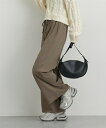 ワイドパンツ レディース カットジョーゼットワイド パンツ ゆったり 体型カバー 美脚 ボトムス ズボン アイボリー/ブラック/モカ M/L ニッセン nissen