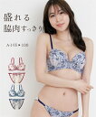 ブラジャー ショーツ セット レディース 脇高ブルーム レース ブラショーツ 女性 インナー パンツ パンティ アイボリー/ライトグレー A65_M〜F100_...
