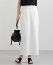 ロングスカート レディース ダンボール ニット タイト スカート マキシスカート 長め ロンスカ アイボリー/黒 M ニッセン nissen