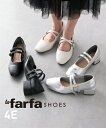 【最大10%OFF SALE!6/11 1:59まで】大きいサイズ レディース ゆったり幅広 la farfa SHOES ラファーファ 2WAYダブル ベルト スクエアトゥ パンプス ワイズ4E 靴 シューズ アイボリー/シルバー/ブラック 23.5~26.5cm ニッセン nissen