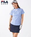 【最大ポイント10倍!ライブ視聴ページからエントリーで!6/11 01:59まで】FILAGOLF スポーツウェア トップス レディース FILA GOLF 凹凸ジャガードモックネック シャツ 吸汗速乾 UVカット 夏 トレーニング フィットネス 運動 ジム ブラック/ブルー M~6L ニッセン nissen